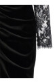 Velvet and lace dress Black Velvet and lace dress Black