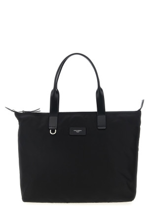 Сумка для покупок з логотипом медіа-компанії, чорна DOLCE & GABBANA BM2375AN4218B956 Сумка для покупок з логотипом медіа-компанії, чорна DOLCE & GABBANA BM2375AN4218B956