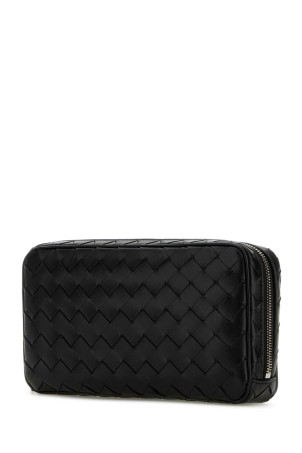 Black leather medium Intrecciato beauty case BOTTEGA VENETA (765809V2HL0)