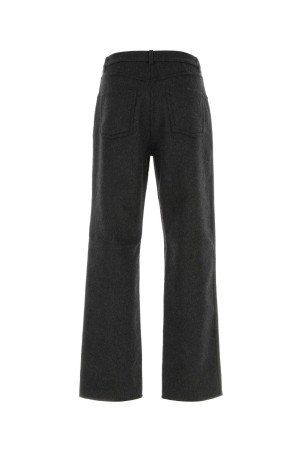 Black wool blend pant AMI (HTR836WO0009)