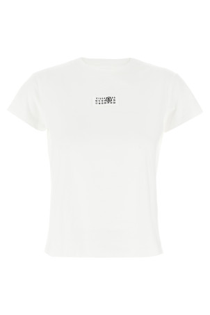 Футболка з логотипом, біла MM6 MAISON MARGIELA S52GC0327S24312101 Футболка з логотипом, біла MM6 MAISON MARGIELA S52GC0327S24312101