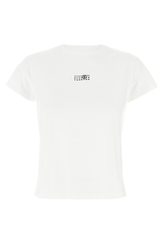 Футболка с логотипом, белая MM6 MAISON MARGIELA S52GC0327S24312101