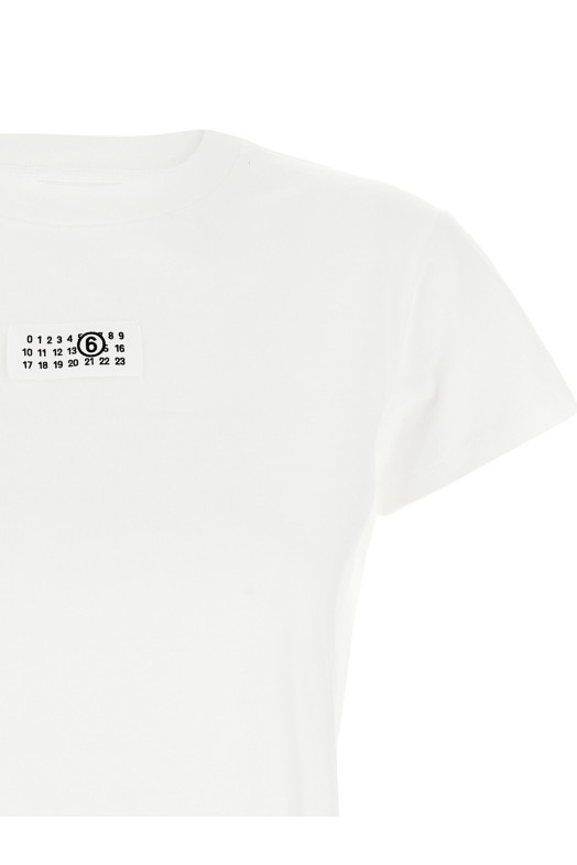 Футболка с логотипом, белая MM6 MAISON MARGIELA S52GC0327S24312101
