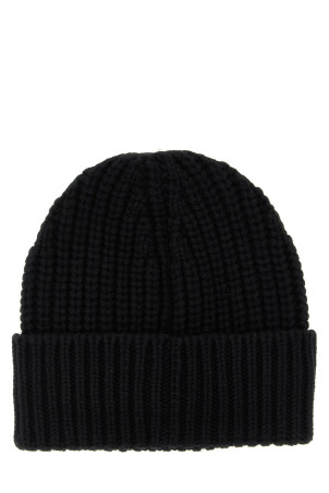 Вовняна шапка з кашеміром, чорна MONCLER K20933B00035M4281999 Вовняна шапка з кашеміром, чорна MONCLER K20933B00035M4281999
