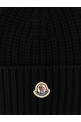 Вовняна шапка з кашеміром, чорна MONCLER K20933B00035M4281999 Вовняна шапка з кашеміром, чорна MONCLER K20933B00035M4281999