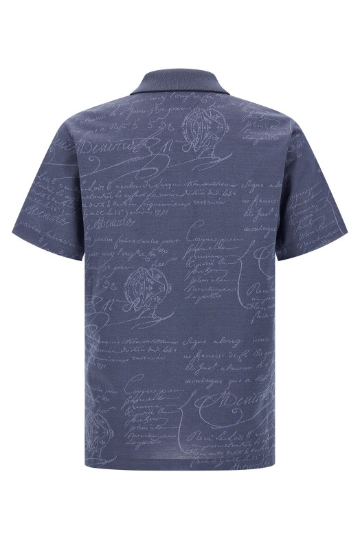 BERLUTI 'Scritto' поло Blue R29JPS5900173N BERLUTI 'Scritto' поло Blue R29JPS5900173N