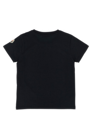 Футболка з логотипом Sequins, чорна MONCLER ENFANT K29548C0002383907999 Футболка з логотипом Sequins, чорна MONCLER ENFANT K29548C0002383907999