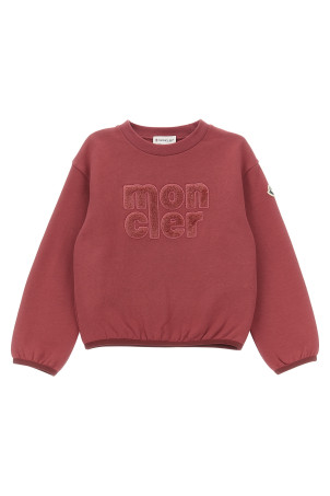 Свитшот с логотипом Teddy Розовый MONCLER ENFANT K29548G00021899PS56F Свитшот с логотипом Teddy Розовый MONCLER ENFANT K29548G00021899PS56F