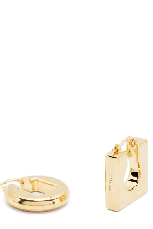 'Les Boucles Rond Carré' earrings Gold 'Les Boucles Rond Carré' earrings Gold