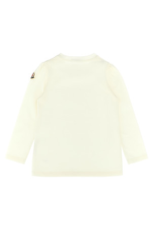 Футболка з логотипом Біла MONCLER ENFANT K29518D0000689AUM034 Футболка з логотипом Біла MONCLER ENFANT K29518D0000689AUM034