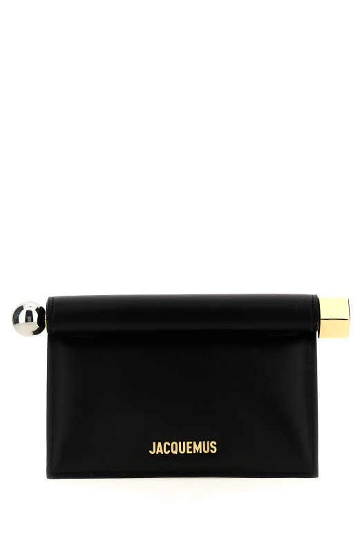 'La Petite Pochette Rond Carré' clutch Black