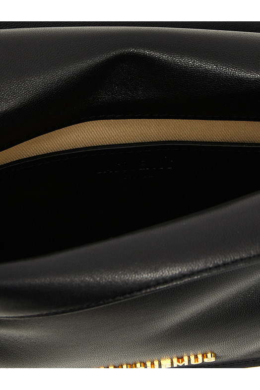 'La Petite Pochette Rond Carré' clutch Black