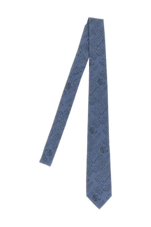 BERLUTI 'Classic Scritto' краватка синя T29TJ0100173N