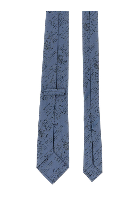 BERLUTI 'Classic Scritto' краватка синя T29TJ0100173N