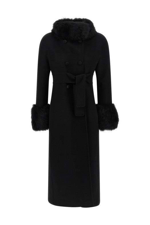 Valentino Garavani double breasted coat Black