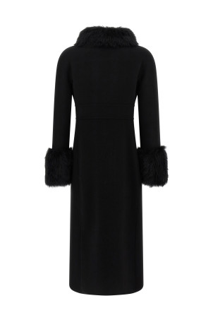 Двубортное пальто Valentino Garavani Черный B3CA7Y06JA0NO