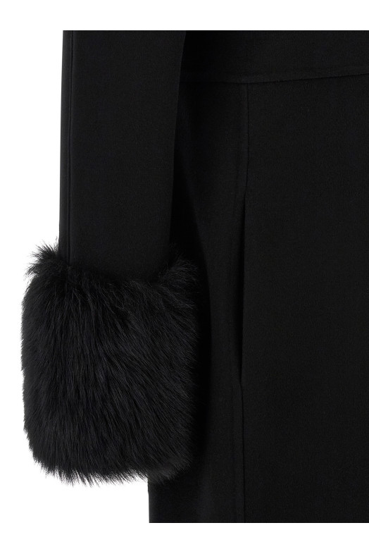 Valentino Garavani double breasted coat Black