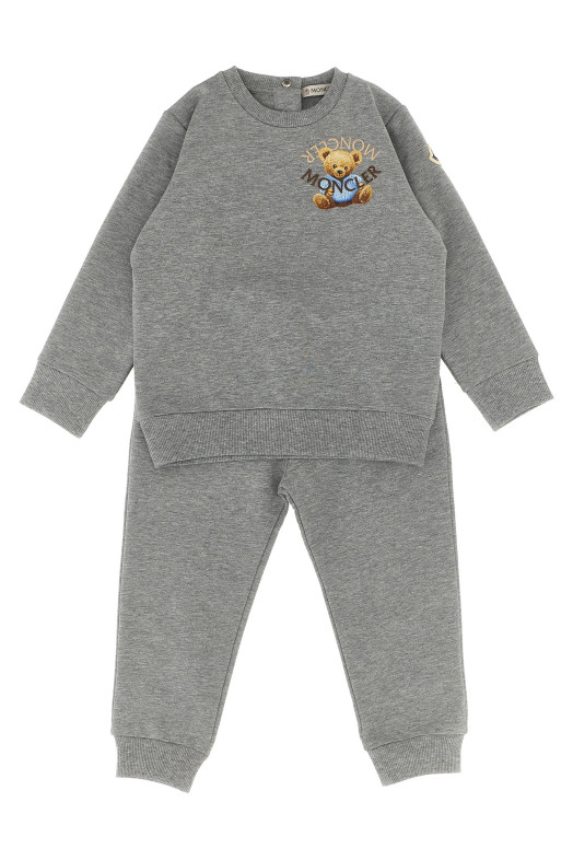 Світшот + джоггери, комплект, сірий MONCLER ENFANT K29518M0000889AM3980 Світшот + джоггери, комплект, сірий MONCLER ENFANT K29518M0000889AM3980