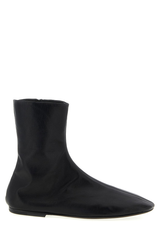 Leather ankle boots Black