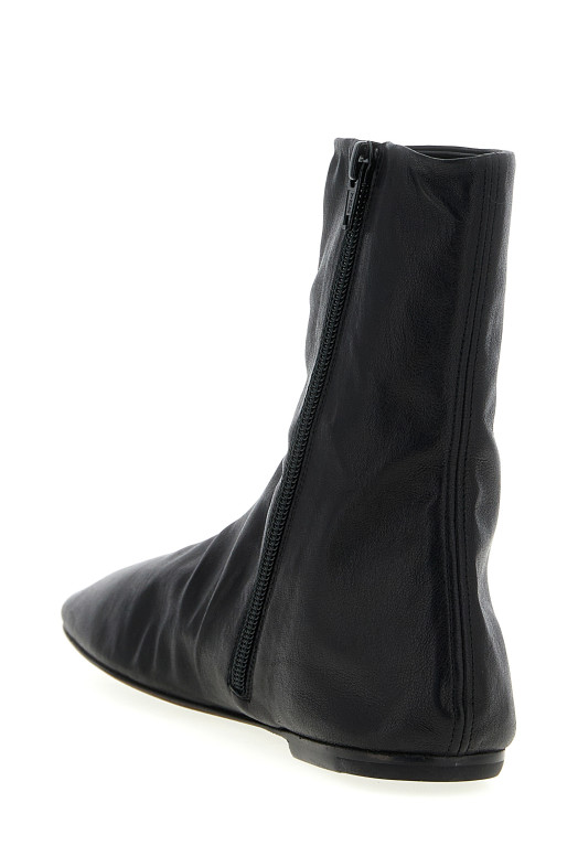 Leather ankle boots Black