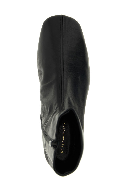 Leather ankle boots Black