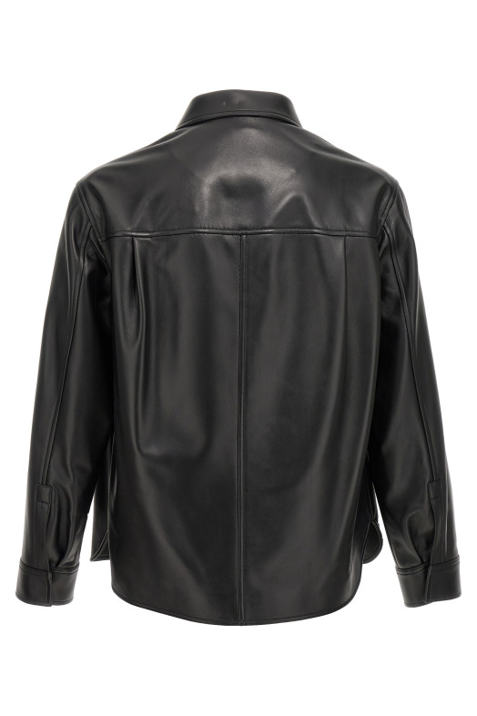 Рубашка из кожи наппа Черный LOEWE H526Y31L471100 Рубашка из кожи наппа Черный LOEWE H526Y31L471100