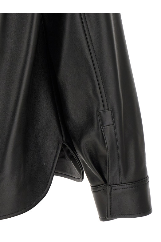Рубашка из кожи наппа Черный LOEWE H526Y31L471100 Рубашка из кожи наппа Черный LOEWE H526Y31L471100