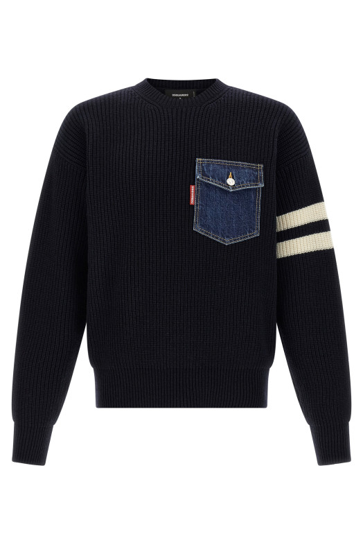 Светр «Denim Mix» Синій S74HA1573D13158961