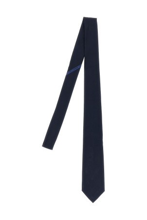 'Classic Scritto' tie Blue