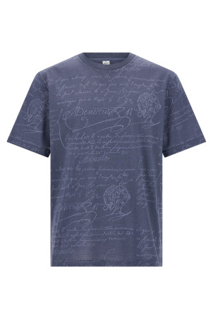 'Scritto' T-shirt Blue