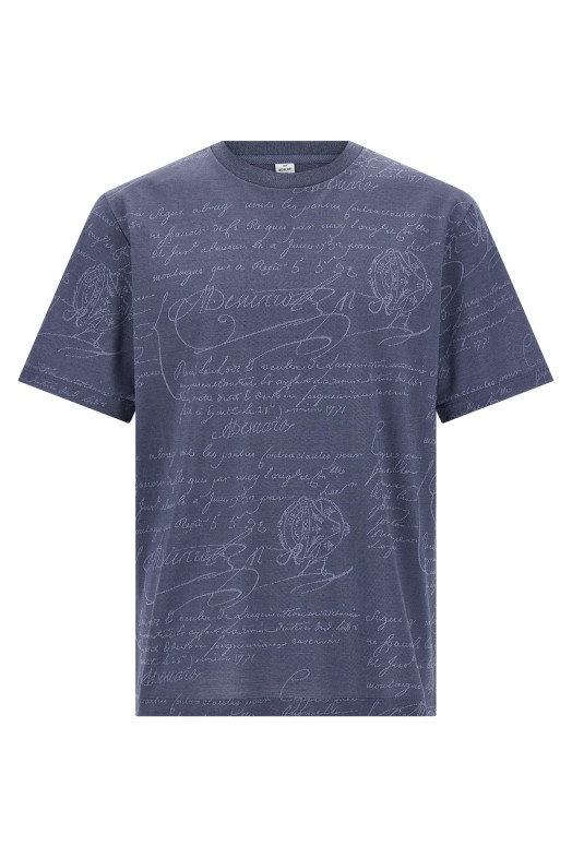 'Scritto' T-shirt Blue 'Scritto' T-shirt Blue