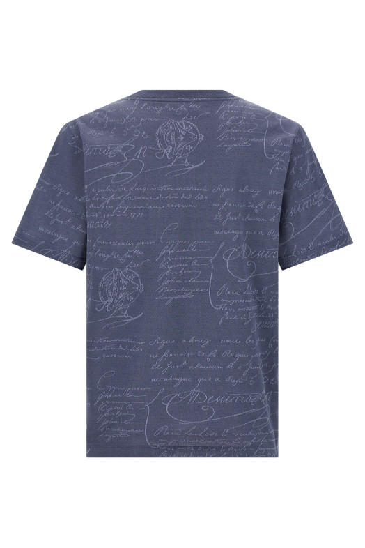 'Scritto' T-shirt Blue 'Scritto' T-shirt Blue