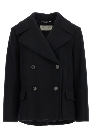 'Vafel' coat Black 'Vafel' coat Black