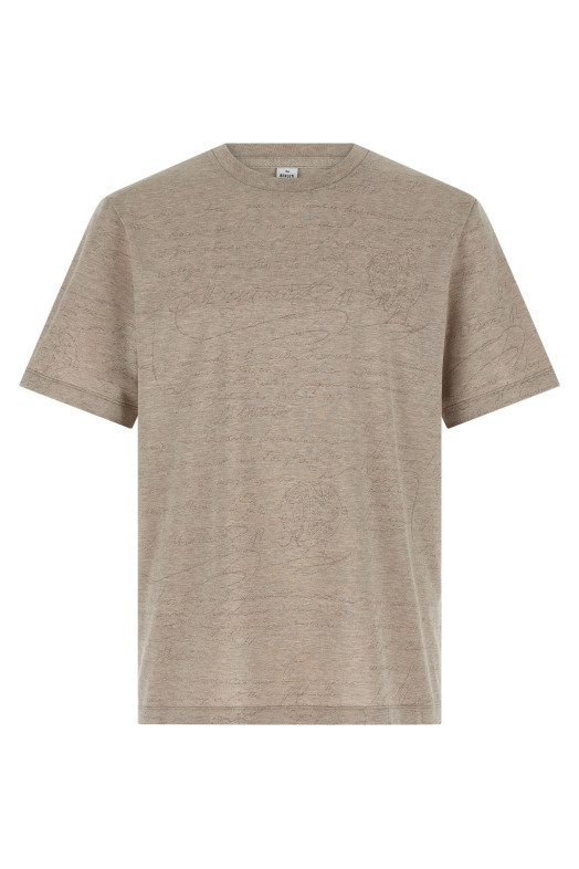 'Scritto' T-shirt Beige 'Scritto' T-shirt Beige