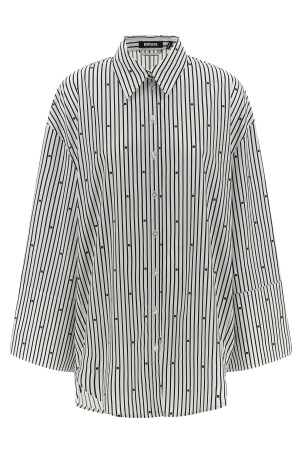 Сорочка «Poplin Oversized Striped» Чорно-сіра 1143980001000 Сорочка «Poplin Oversized Striped» Чорно-сіра 1143980001000
