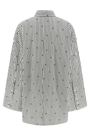 Сорочка «Poplin Oversized Striped» Чорно-сіра 1143980001000 Сорочка «Poplin Oversized Striped» Чорно-сіра 1143980001000