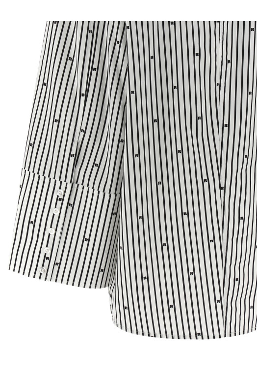 'Poplin Oversized Striped' shirt Black-grey 'Poplin Oversized Striped' shirt Black-grey