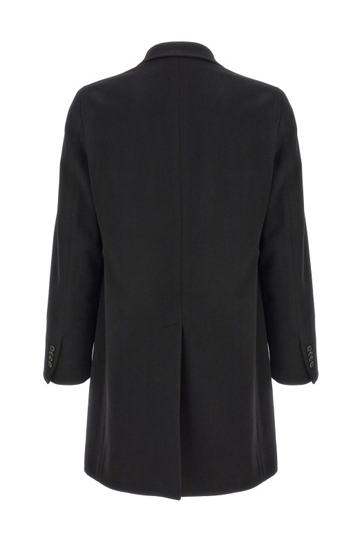 Single-breasted coat Black