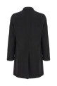 Single-breasted coat Black