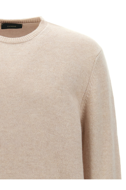 Свитер с круглым вырезом Бежевый ZANONE 810104ZN207Z2220