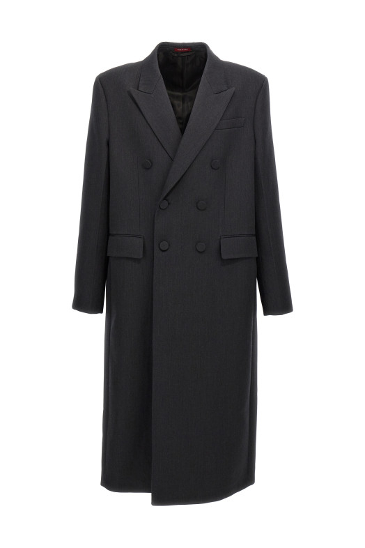 Double-breasted coat Gray