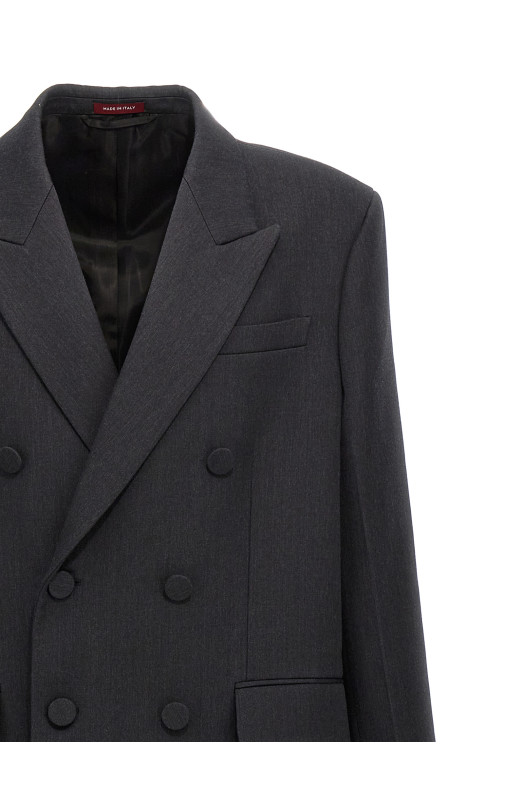 Double-breasted coat Gray