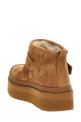'Mellow Shearling Platform' ankle boots Brown