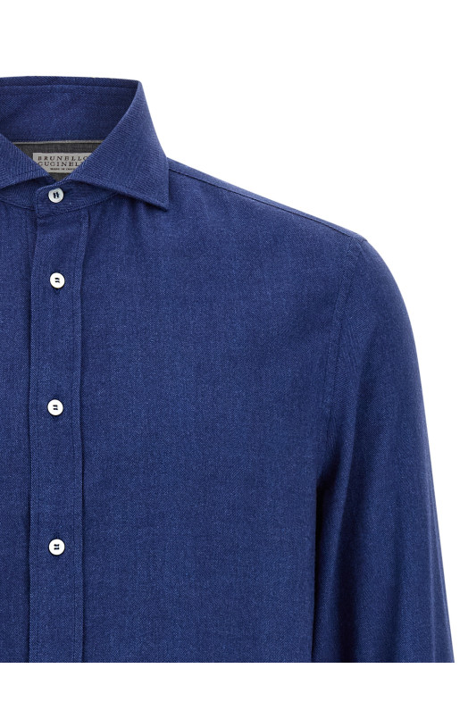 Herringbone shirt Blue Herringbone shirt Blue