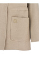 FF шерстяная парка Бежевая FENDI FJ7587A5HDF1MYZ FF шерстяная парка Бежевая FENDI FJ7587A5HDF1MYZ