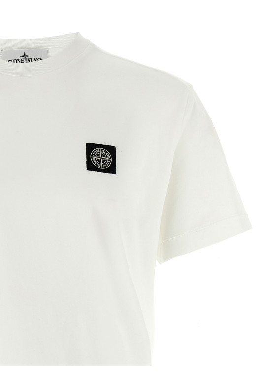 Футболка с логотипом Черно-серая STONE ISLAND K2S152100027S0013V0001 Футболка с логотипом Черно-серая STONE ISLAND K2S152100027S0013V0001