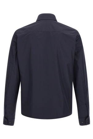Рубашка из технического материала Синяя MONCLER K20912F00014549MF742 Рубашка из технического материала Синяя MONCLER K20912F00014549MF742