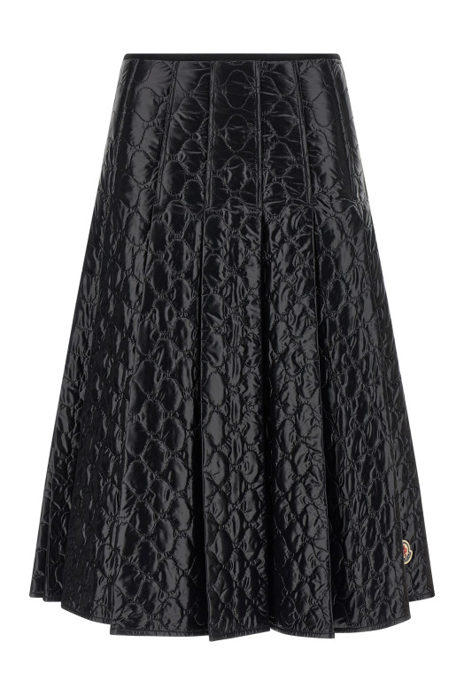 Лакована нейлонова спідниця Чорна MONCLER K20932D00038597Z8999