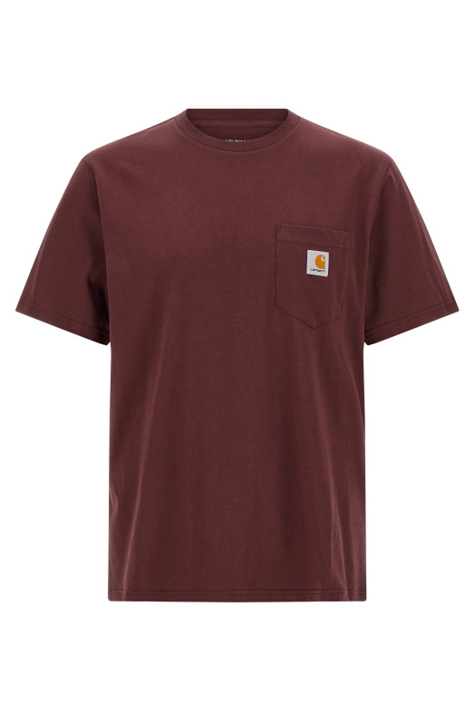 'Pocket' T-shirt Bordeaux