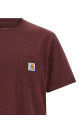'Pocket' T-shirt Bordeaux